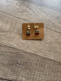 2 pair mini earrings 