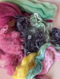 Image 3 of Luna Silk Moth Inspired Fiber Kit For Blending, Carding, Spinning, Felting