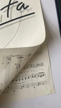 Image 4 of Don’t Cry For Me Argentina from Evita, framed 1979 vintage sheet music