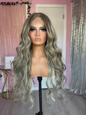 Image of human hair brown highlights (custom order) 