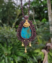 Image 2 of Large Azurite Antique Frame Style