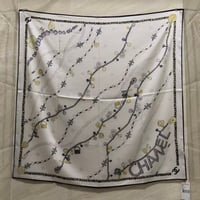 Image 1 of White Jewelry Print Scarf