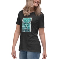 Image 8 of Women's Relaxed T-Shirt, Cowgirl tee, Western
