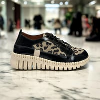 Image 1 of ROAMERS JAYA BLACK PATENT/ CHEETAH