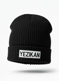 Image 7 of Yezikan Embroidered Patch Cuffed Knitted Cap
