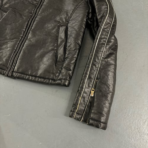 Image of Armani sherling leather jacket, size medium