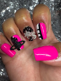 Image 9 of I’m  about that life short square gel press on Nails  
