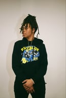Image 4 of Black/Blue Hoodie 