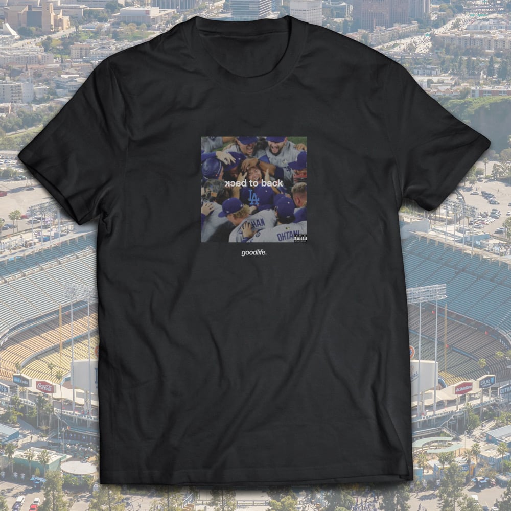 Dodgers “Back to Back” Song cover T Shirt (Black)