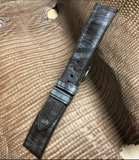 Image 2 of Dark Brown Wax Bridle Leather Watch Strap