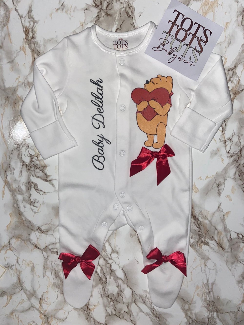 Pooh Bow Sleepsuit