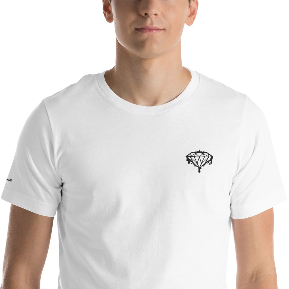 Image of Drip Logo unisex Tshirt (white)