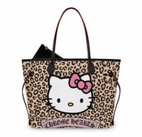 hk x leopard tote bag . 