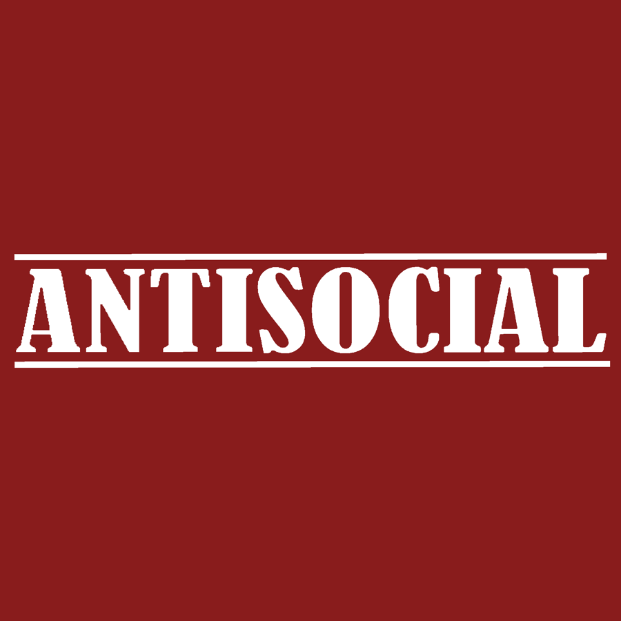 Image of 26" Antisocial Window Banner