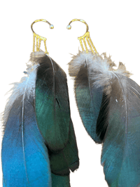 Image 3 of Medicine Wing Ear Cuff Earrings 