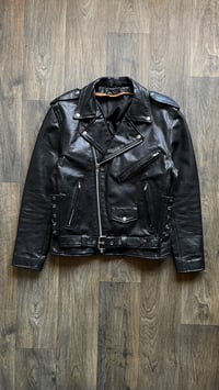 Image 1 of Leather Biker Jacket - M