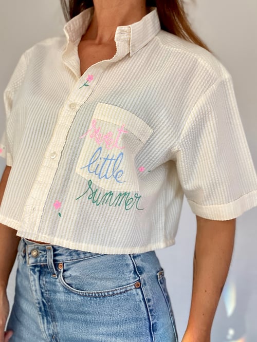 Image of Chemise crop "sweet little summer"