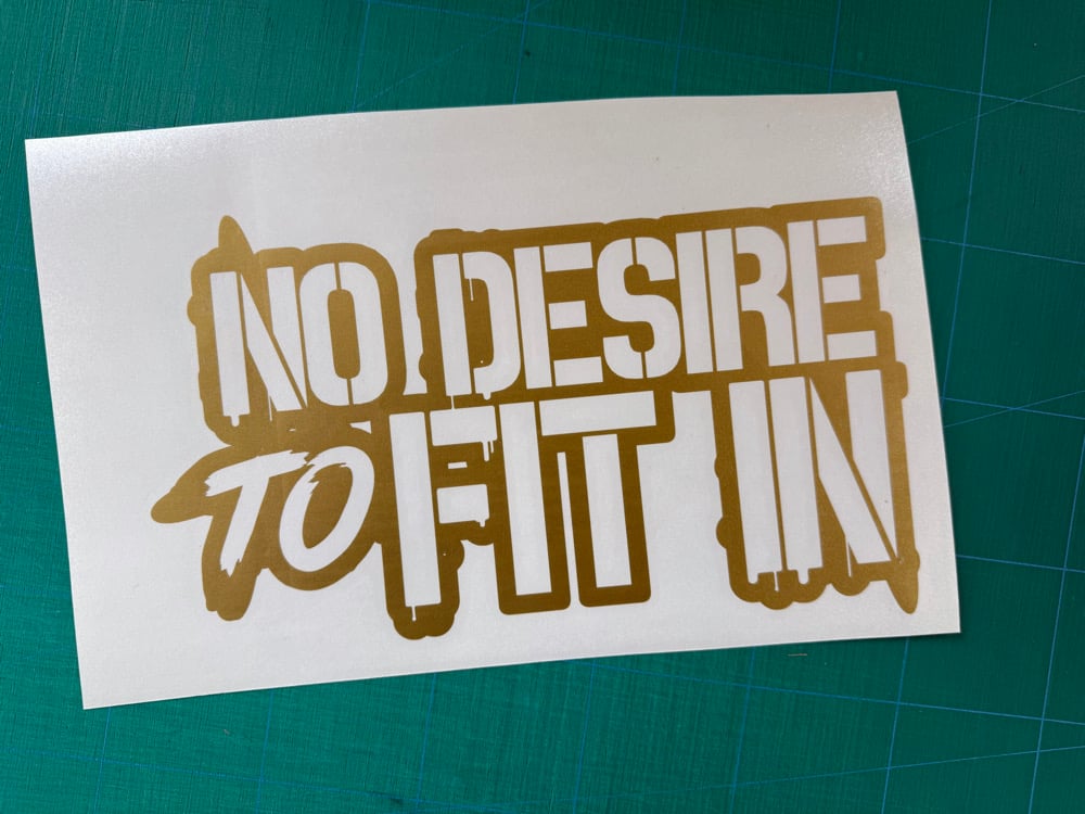 Image of 10” no desire to fit in
