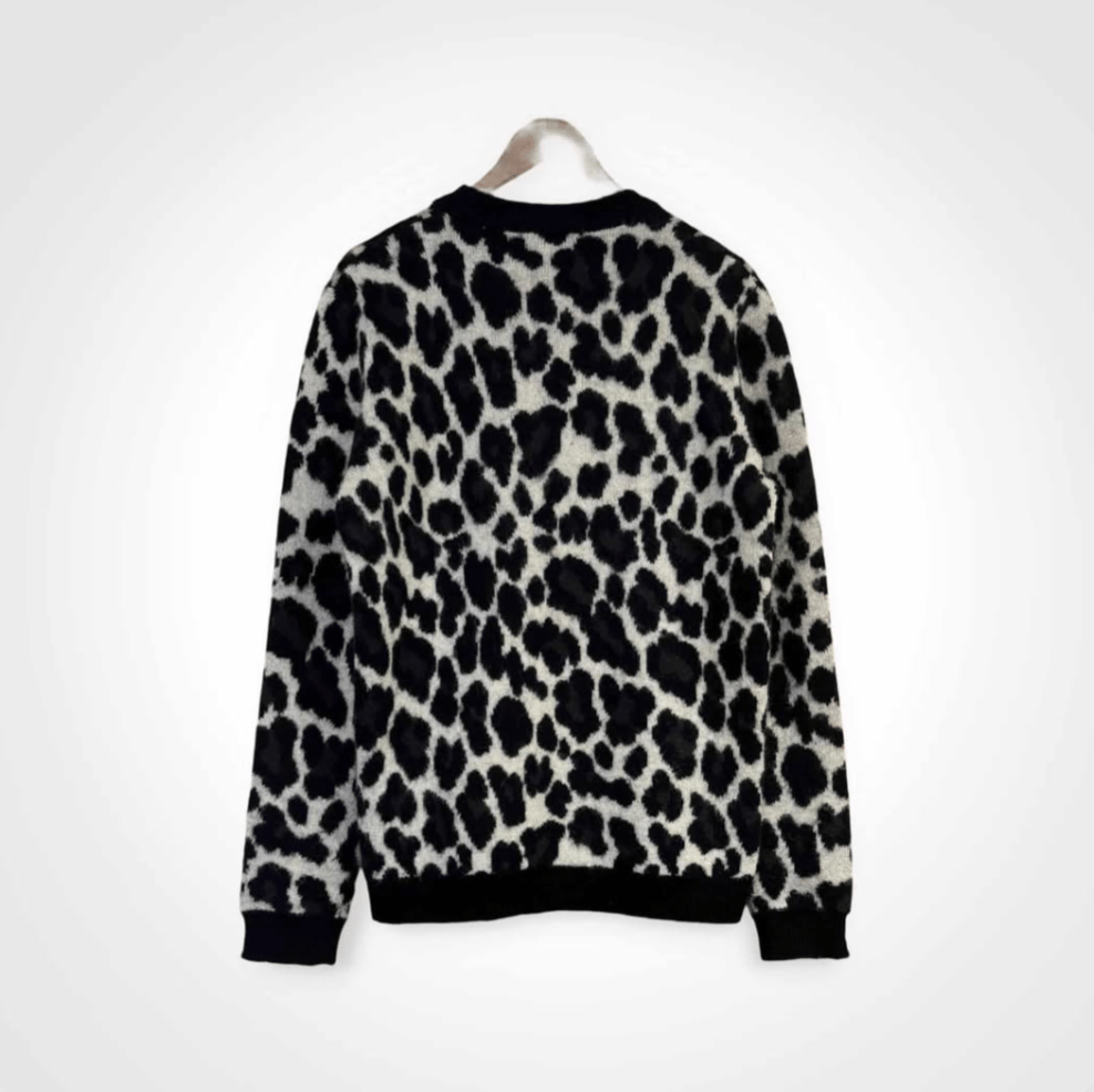Image of FW13 Raf Simons Leopard Print Mohair Wool Sweater