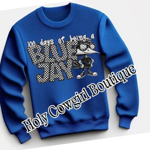 Image of 100 Days School T-Shirt Or Sweatshirt Eagles, Bluejays, Hawks, Bulldogs