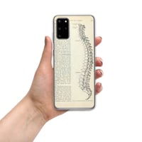 Image 10 of Antique Bookpage Anatomical Illustration Human Spine Clear Case for Samsung®