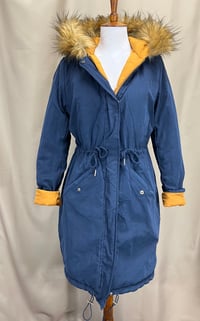 Image 3 of THREAD & SUPPLY reversible mustard and navy coat