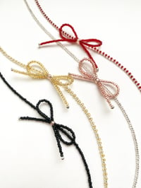 Image 1 of Beaded Bow Chokers