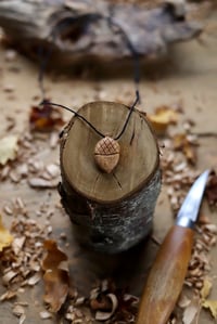Image 5 of Acorn Pendant Necklace. 