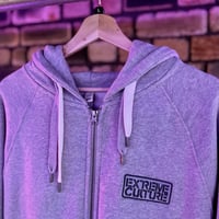 Image 2 of Extreme Culture® - (LARGE) Zip Up Hoodie Grey 