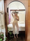early 70s slinky crochet dress