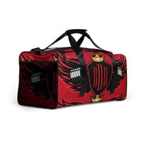Image 3 of BOSSFITTED All Red and Black AOP Duffle bag