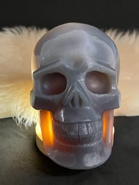Image 4 of Agate Skull Carving #2242