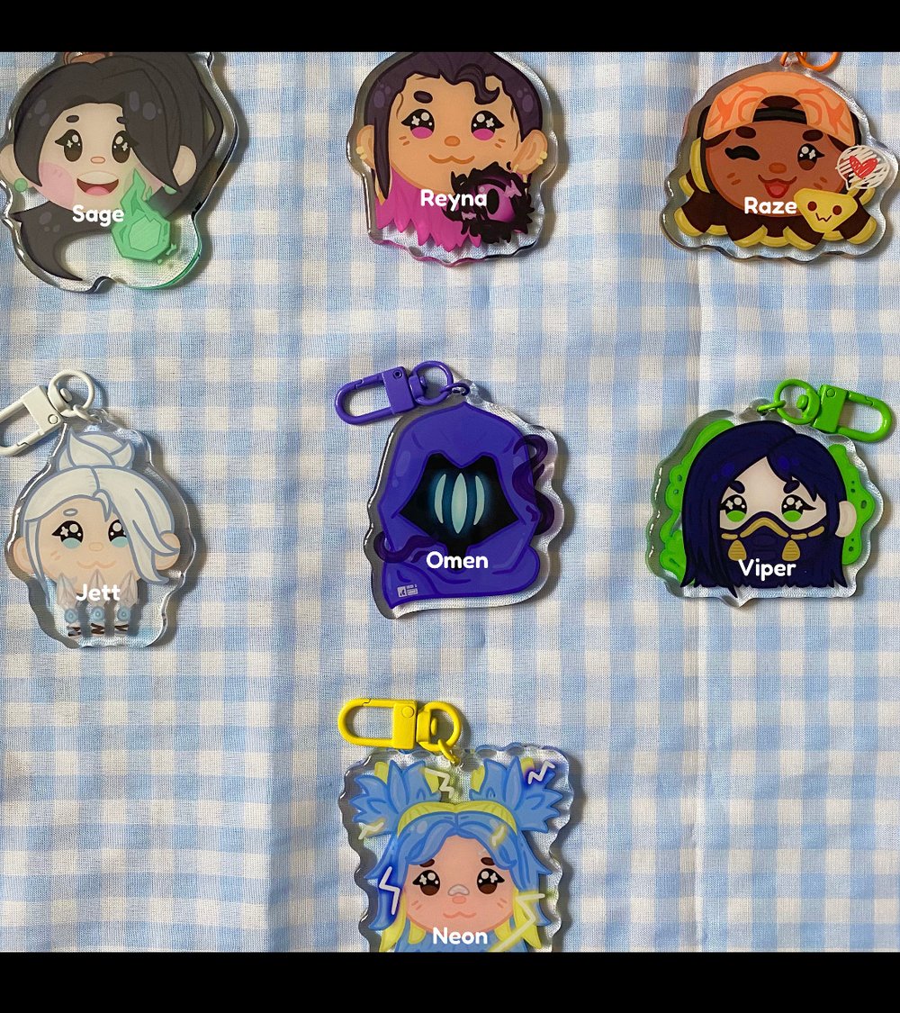 Valorant Acrylic Keychains