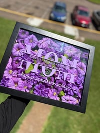 Image 1 of Custom Flower ShadowBox
