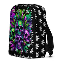 Image 4 of 4 weed skulls Minimalist Backpack