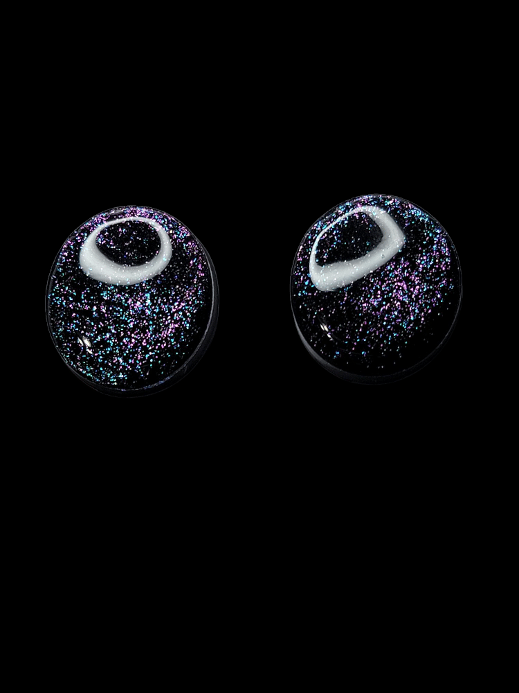 Image of Galaxy Dust Polymer Clay Earrings