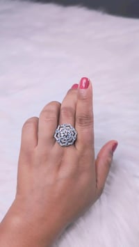 Image 1 of ADR45025_ American Diamond Adjustable Ring