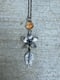 Image of Apple Blossom Flower and Leaf Pendant (with chain)