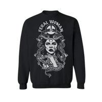 Image 2 of Feral Woman Reflective Crewneck Sweater