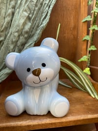 Image 1 of Curly 'Bonnie' Spider Plant in Blue Teddy Bear