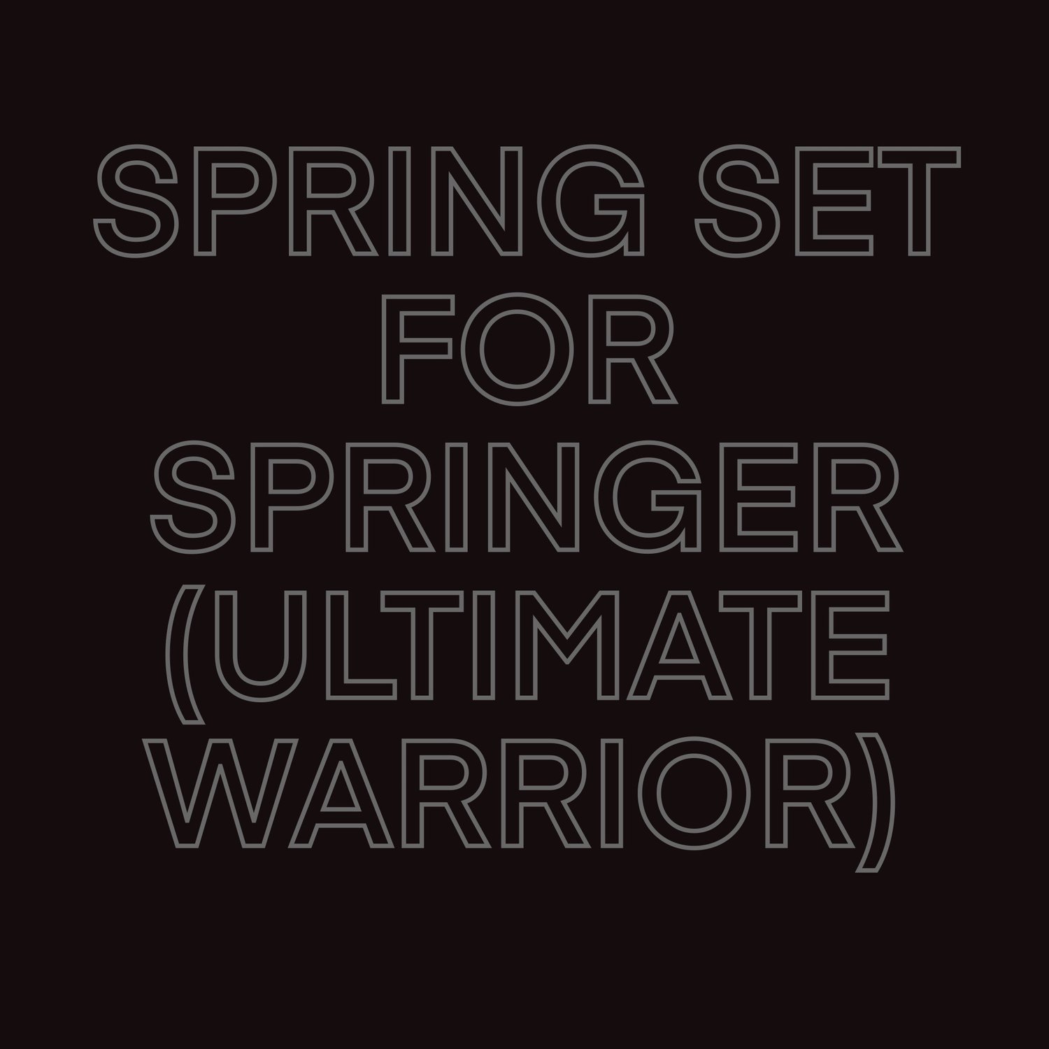 Spring set for Springer Ultimate warrior (2 sets )
