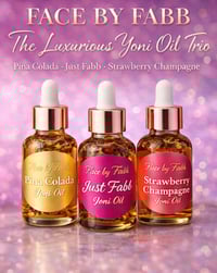 Image 1 of Piña colada, just Fabb & strawberry champagne yoni oil oil trio