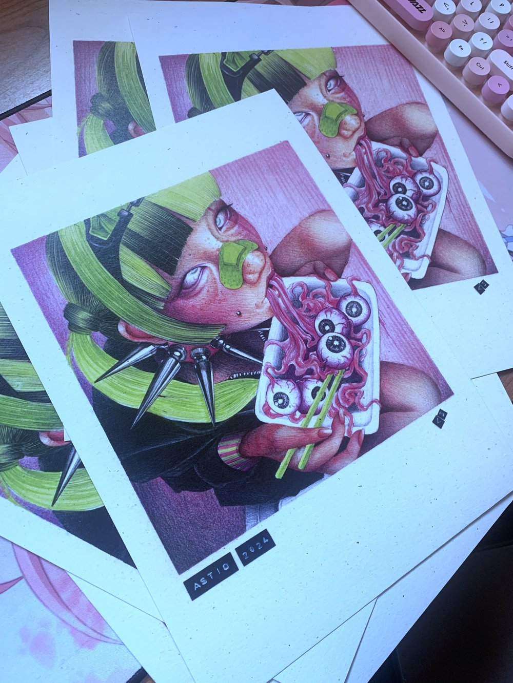 Image of “Munchies” A4 print