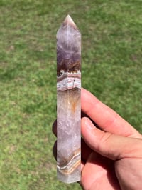 Image 5 of Large Lace Agate with Amethyst Generator #2555