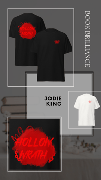 Image 1 of Jodie King | Hollow Wrath | T-shirt | Front and Back design | Bookish 