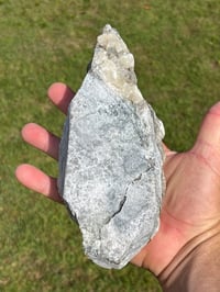 Image 7 of Green Fluorite On Druzy Quartz With UV Dog Tooth Calcite #2223