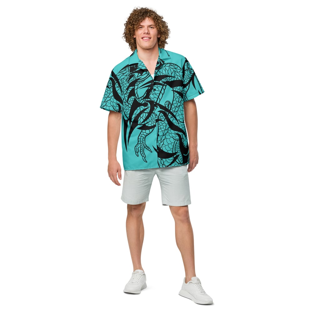 Image of Dragon Wind Unisex button shirt