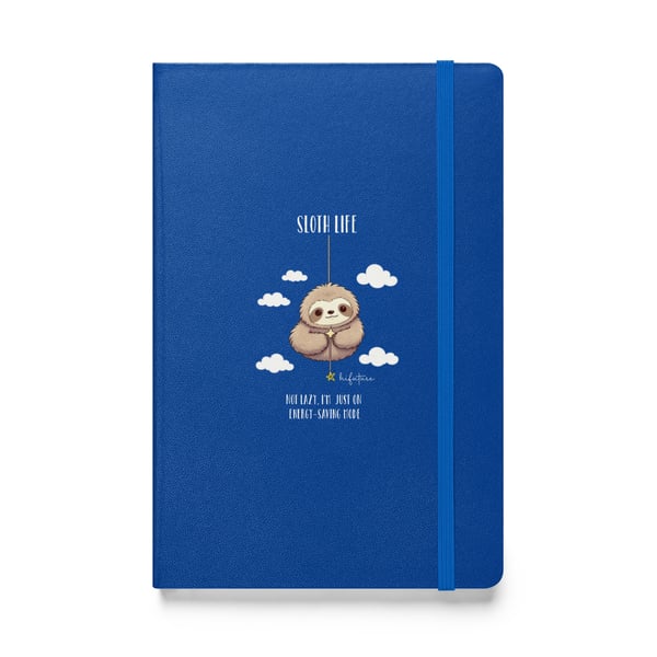 Image of Sloth life Hardcover bound notebook