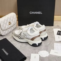 Image 7 of C Trainers - Silver and Gold 