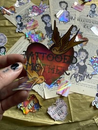 Image 5 of  🖤Mothers Day🖤Illustrated Mum - Tattoo print and stickers